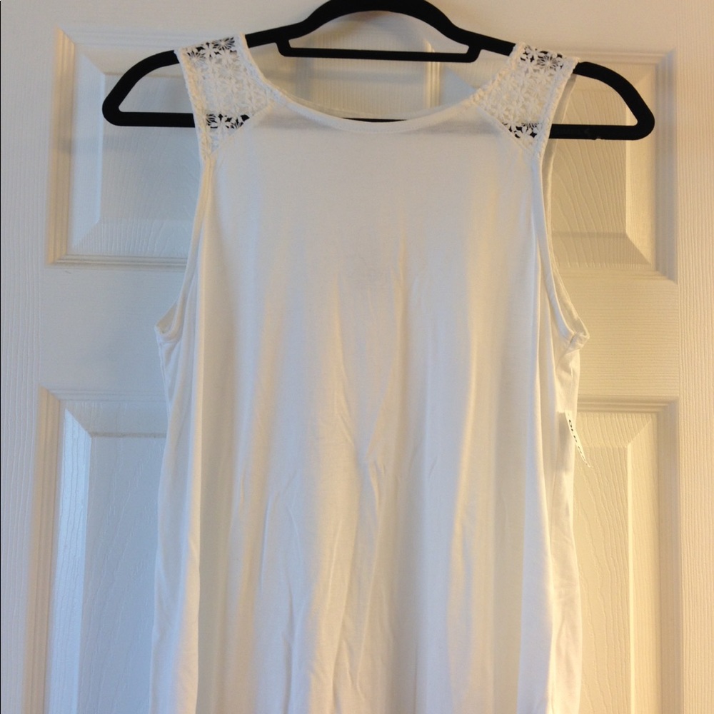 Flowing white top